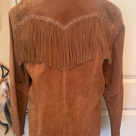 Cripple Creek Suede Fringe Ladies Jacket size XXL - Picture 2 of 10